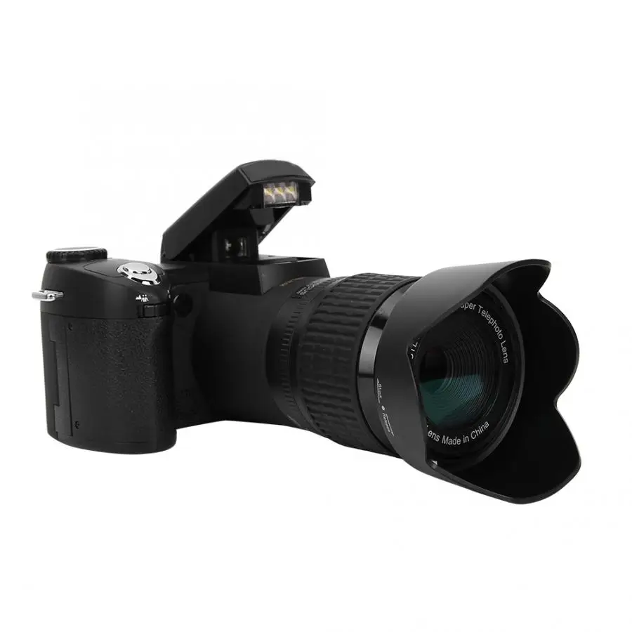 D7200 33MP Цифровая камера DSLR 0.5X широкоугольный объектив+ 24X телеобъектив+ светодиодный светильник 3," TFT lcd дисплей Full HD камера