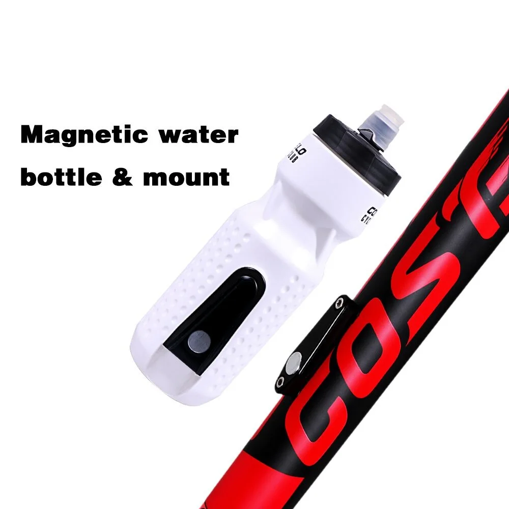

710ml Portable Bicycle Bottle Magnetic Mount Cage Holder Cycling Outdoor Sport Water Bottle Flask Pressing ciclismo hydro flask