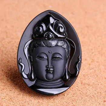 

natural Hand carved Tibet buddha zen buddha guanyin pendant necklace