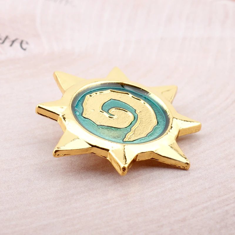 Hearthstone Star Badge Броши для мужчин и женщин Pins Accessories Hot Card Game эмаль золотого тона герои