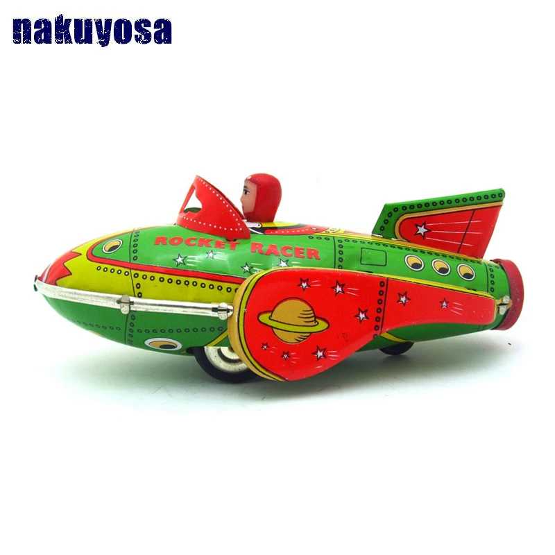 Clockwork Rocket Motor Car Classic Tin Toy Collection Nostalgic Toys Cars Model Rocket Racing Boy S Toys Toys Car Model Car Modelnostalgic Toys Aliexpress
