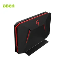 BBEN GB01 Mini PC NVIDIA GTX1060 GDDR5 6G Intel i7 7700HQ Windows 10 32G RAM 512G SSD 2T HDD WiFi LAN Port Gaming Computer