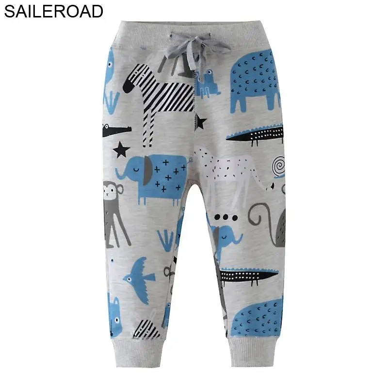 7069 same picture SAILEROAD 2-7Years Мультфильм Динозавров Малыша Мальчик Брюки Осень Случайные Шаровары Хлопок Брюки Мальчики Спортивные Брюки для Мальчика - Цвет: 7069 same picture