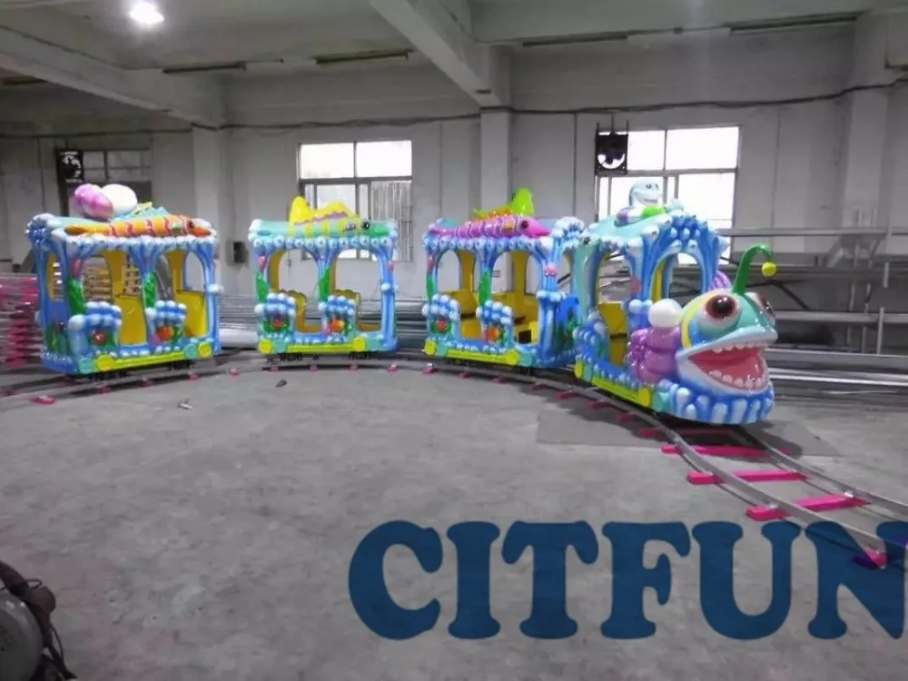Поезд с животными детский инвентарь для игровой площадки аттракцион парка
