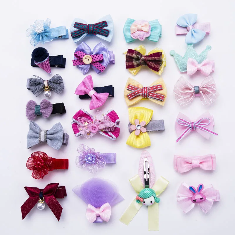 

1Pc New Cute Kids Bow Flower Cartoon Hairpins Baby Girls Barrettes Children Hairgrips Headwear Headbands Hair Accessories