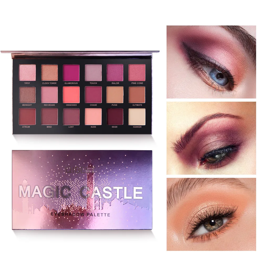

Brand Professional 18 Color Shimmer Glitter Eye Shadow Matte Shimmer Makeup Eyeshadow palette Long-lasting Easy To Wear Dropship