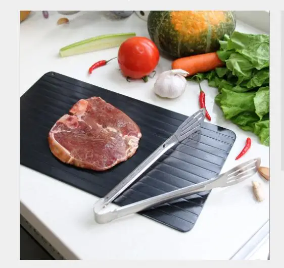 Fast Defrosting Tray Plate Kitchen The Safest Way to Defrost Meat or Frozen Food Without Electricity Microwave Defrost Tray Thaw Fast Defrosting Tray Plate Kitchen The Safest Way to Defrost Meat or Frozen Food Without Electricity Microwave Defrost Tray Thaw