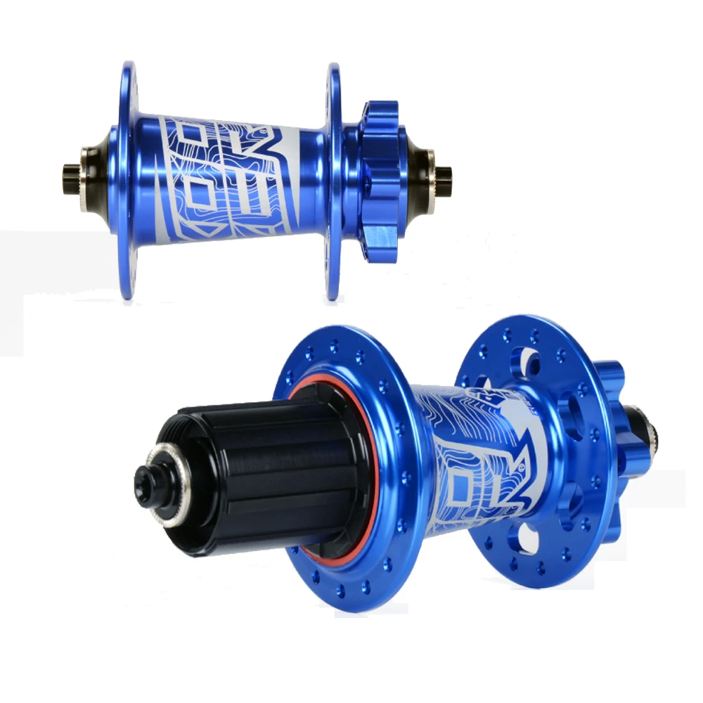 

KOOZER XM490 Hubs Aluminum 2+4 Bearing 72HD 32 Hole Hub Set MTB Disc Brake Front Hub Rear hub Quick Release Thru Axle BLUE