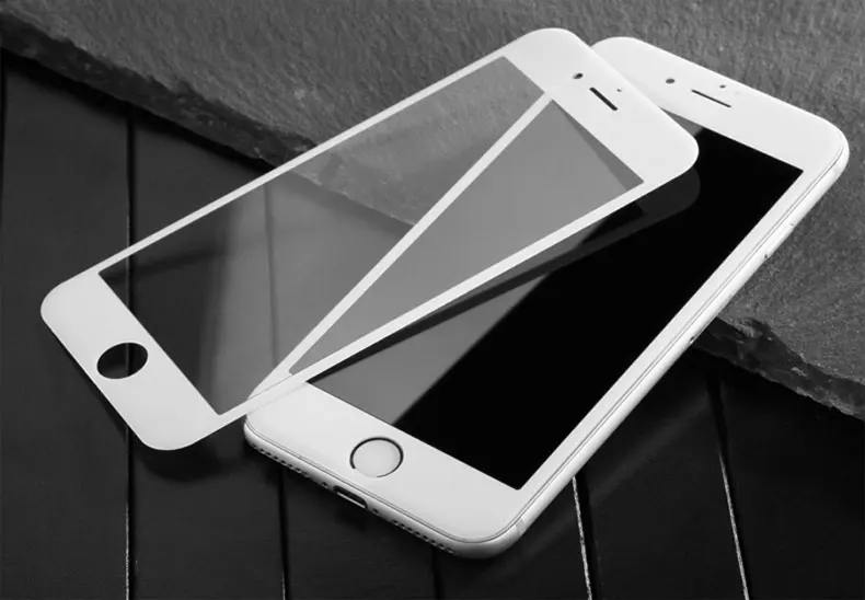 9D закругленные края полное покрытие закаленное стекло на iPhone 7 8 Plus экран Защитное стекло для iPhone 7 8 6 6S Plus пленочный чехол