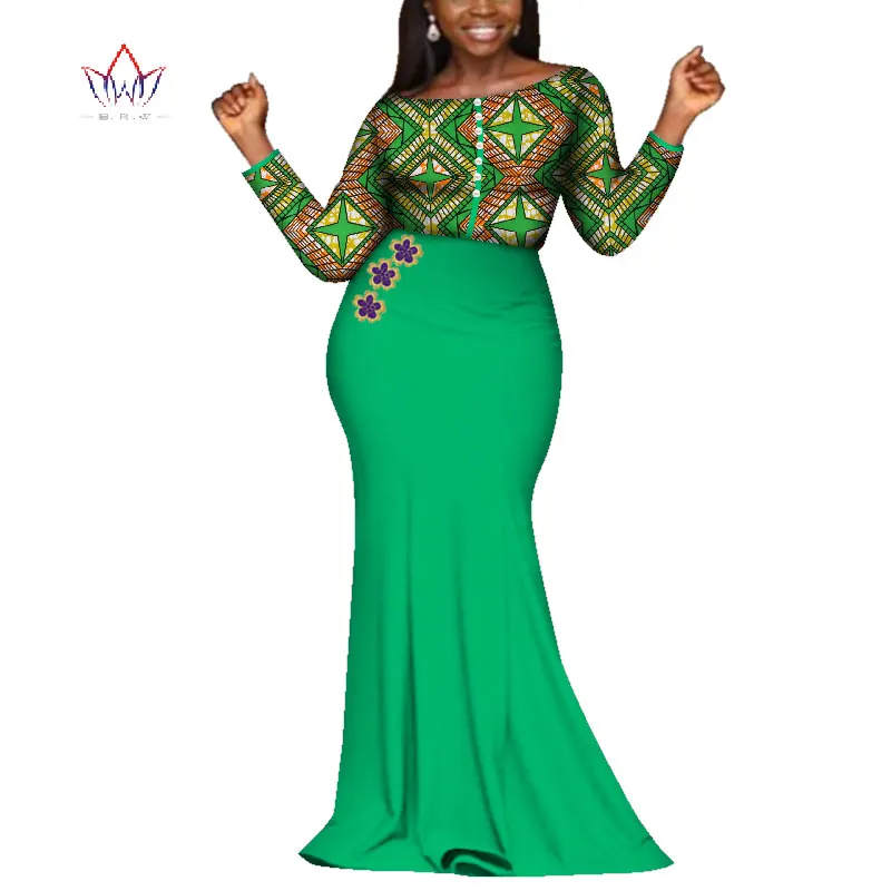 

Summer Maxi Dresses 2019 New Style African Dresses for Women Vestidos African Clothing Dashiki Plus Size Party Dresses WY3981