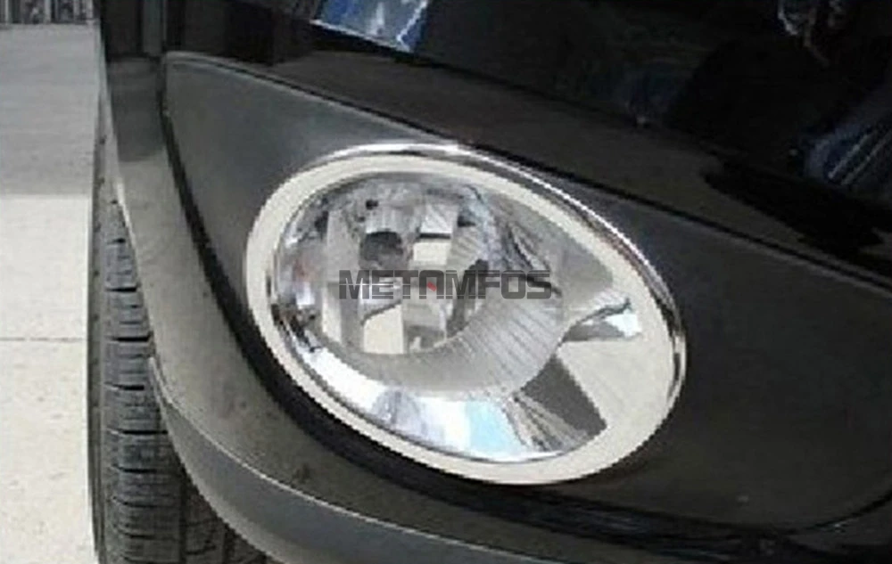 Для hyundai Santa Fe 2010 2011 2012 хромированный передний противотуманный светильник, противотуманный светильник, крышка, Формовочная отделка рамы, внешние аксессуары для автомобиля