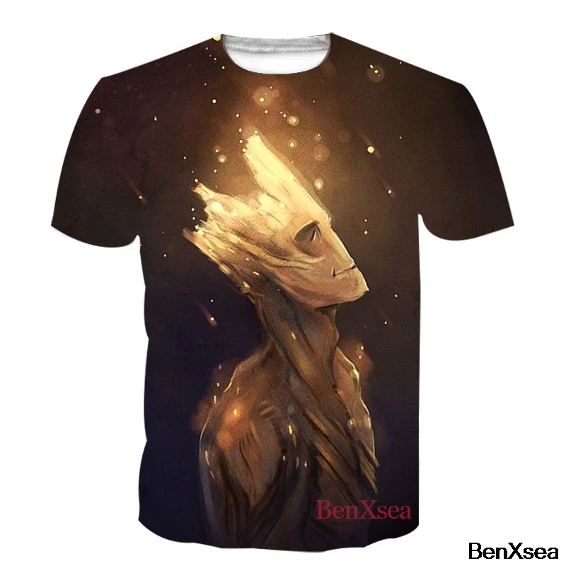 

Funny I am Groot Printed 3d T Shirt Lovely Fashion Top Tees