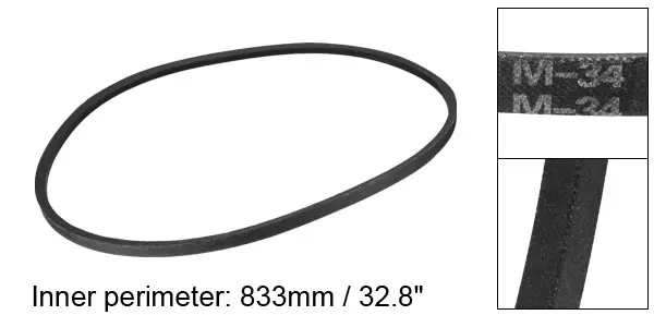 Uxcell 10 мм x 6 мм Резиновый трансмиссионный ремень сменный приводной ремень для стиральной машины Внутренний Обхват 32,8 ''33'' 34 ''35'' 36''
