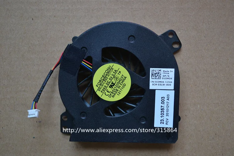 

NEW FORCECON DFS531205HC0T F9K6 LAPTOP CPU FAN FOR DELL Latitude E5410 P06G E5510