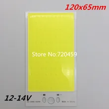 120x65 мм светодиодный Лампа COB светильник источник белый/теплый белый светильник чип DC12-14V для DIY автомобиля открытый светильник ing Светодиодный прожектор светильник