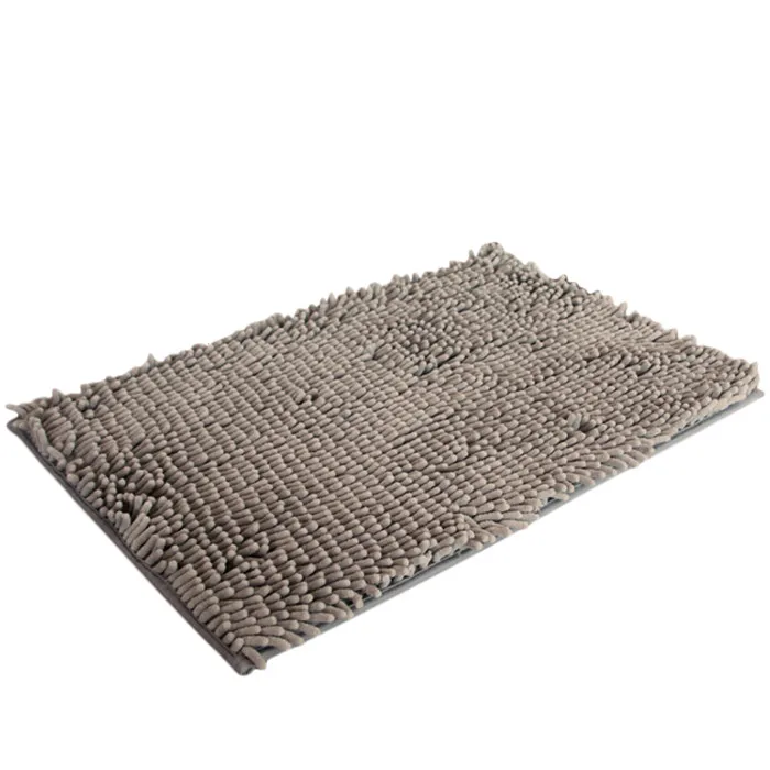 Квалифицированный мягкий ворсистый нескользящий абсорбирующий коврик для ванной комнаты, коврик для душа, ковер, dec31 - Цвет: Silver