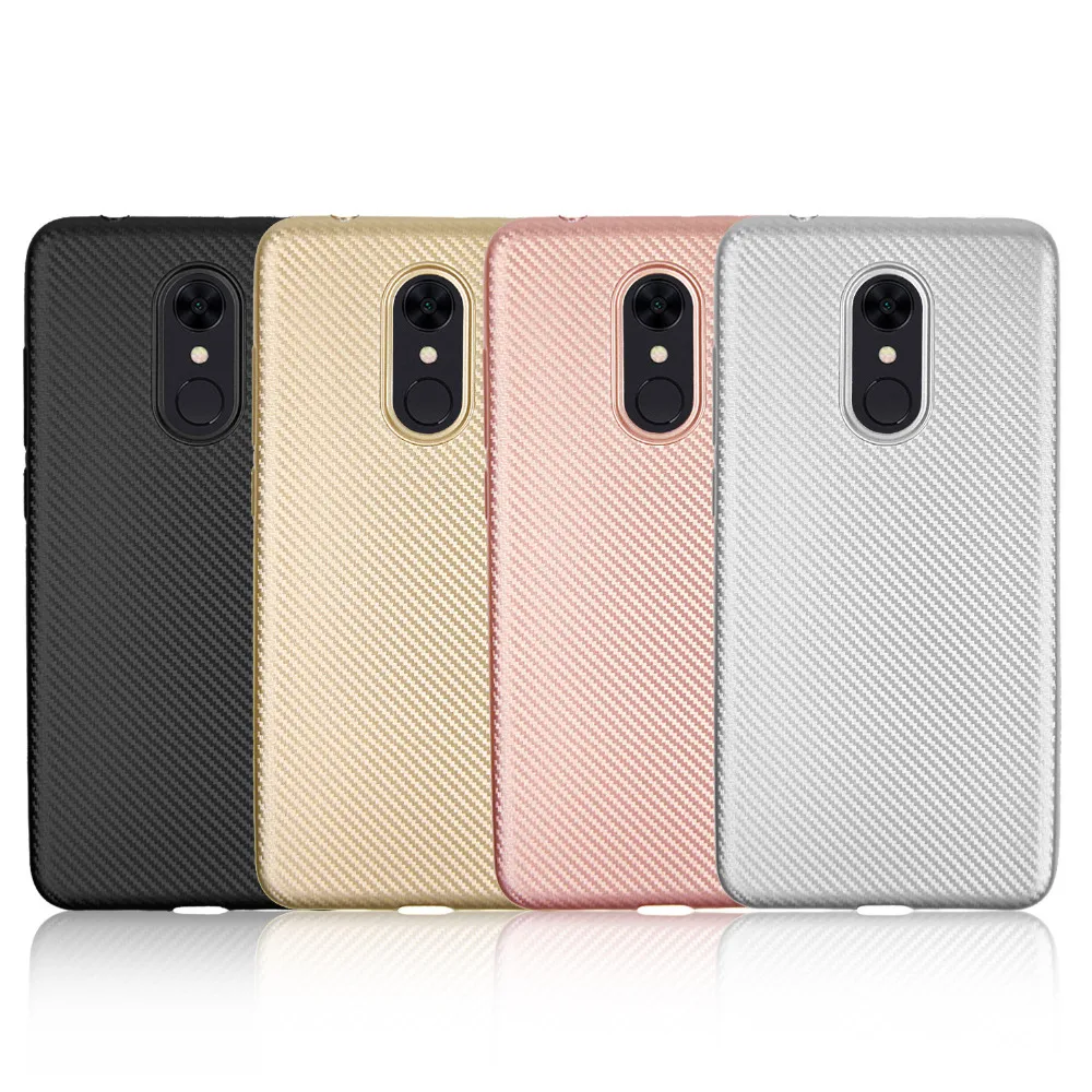 100 шт./лот для Xiaomi Redmi 5A Carbon fibre искусственная stick силиконовый чехол 5 плюс |