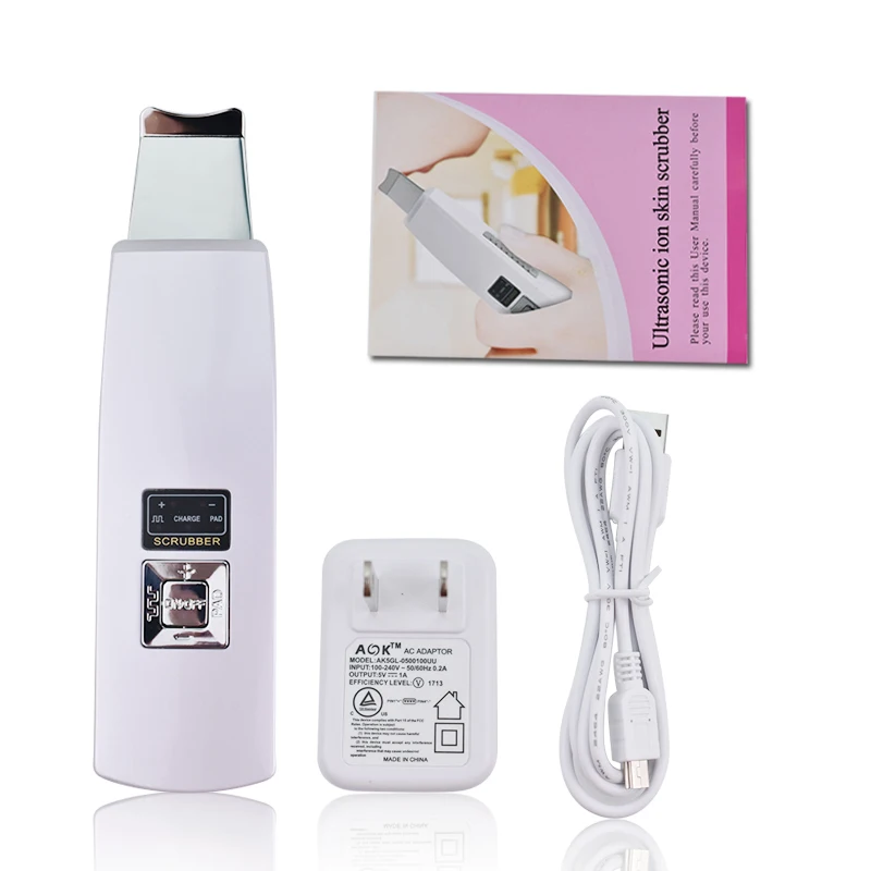 

Facial Pore Cleaner Ultrasonic Deep Cleansing Blackheads Acne Skin Scrubber Face Care Peeling Reduce Wrinkles Remove Machine