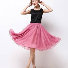 Летние новые женские юбки богема пляжная юбка золотой шелк шифон плиссированная элегантная юбка феи