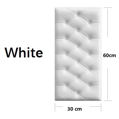 PE форма мягкий мешок 3D обои для гостиной диван ТВ фон спальня детская комната обои домашний декор самоклеющиеся обои - Цвет: White