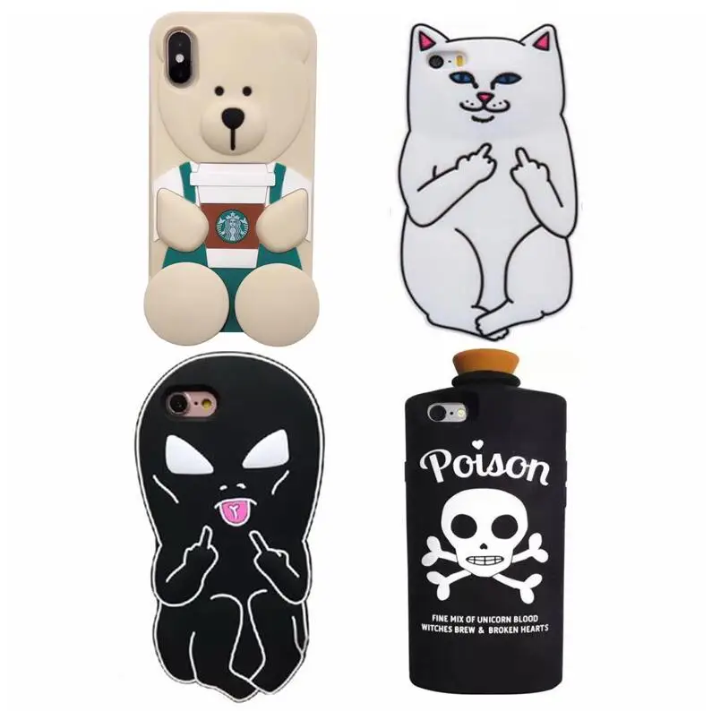 

Glam Style Magic Dark Power Silicone Case for iPhone XS Max XR X 8 6 6S 7 Plus