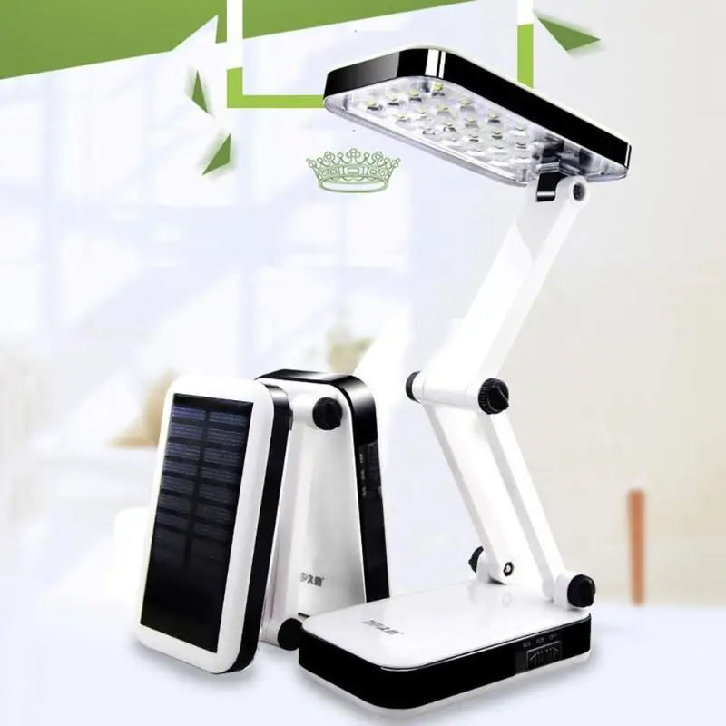 

Creative 2.4W LED Folding Desk Lamp Solar Power Charging Dual Mode Eye Protection Students Reading Lamp Desk Light