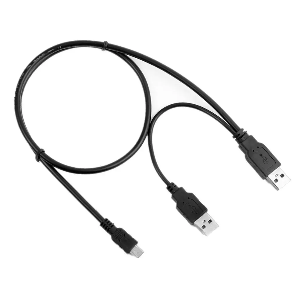 USB Y Charger Data Sync Cable Cord Lead for Maxtor 2.5" Portable Hard Drive Disk