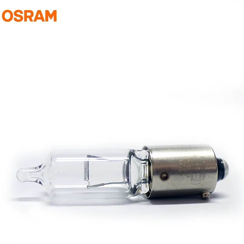 10 шт. OSRAM 64136 H21W BAY9s 12 в 21 Вт Оригинальные металлические основания боковые поворотные сигнальные лампы германия OEM Автомобильная галогенная лампа ECE