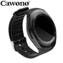 Black Smart Watch Y1 Bluetooth Smartwatch Relogios Watch 2G GSM SIM App Sync App Sync for iPhone Samsung Xiaomi Android Phone