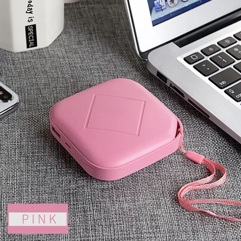 Мини 7800 мАч Внешний аккумулятор Внешняя батарея 2A Быстрая зарядка для мобильных телефонов внешний аккумулятор для iPhone samsung Xiaomi Redmi повербанк - Цвет: Pink