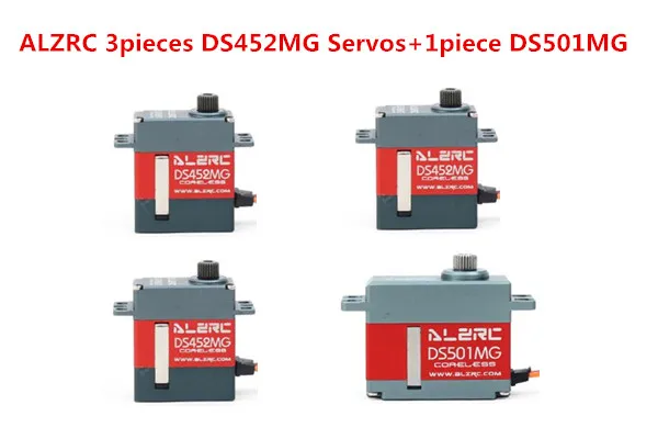

ALZRC 3pieces DS452MG Servos+1piece DS501MG Servo For 380 450 480 500 RC Helicopter