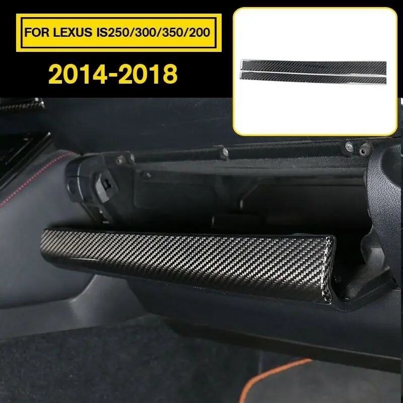 

Carbon Fiber Style Co-Pilot Cover Panel Trim for LEXUS IS250/300/350/200 2014-2015-2016-2017-2018 Interior Mouldings Accessories