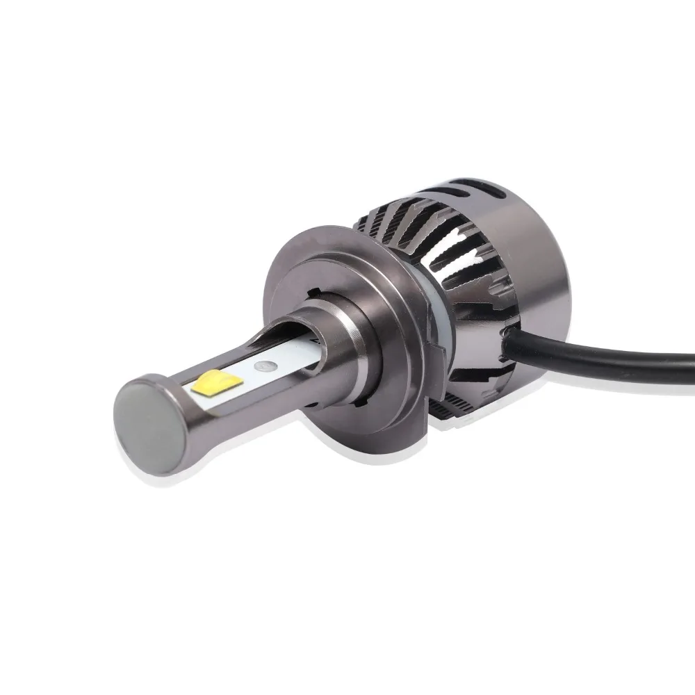 Aslent 2X H4 светодиодный H7 объектив 55 Вт/лампа 20000LM 6500 LED Canbus Error Free H11 H8 HB4 H1 HB3 9005 9006 Авто