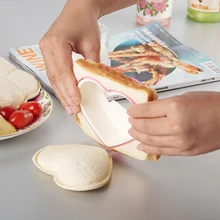 Новинка, Лидер продаж, в форме сердца, милый, интересный тост, сэндвич-мейкер, хлебопечка, форма, резак, сделай сам, кухонная подложка, инструмент, рождественский подарок