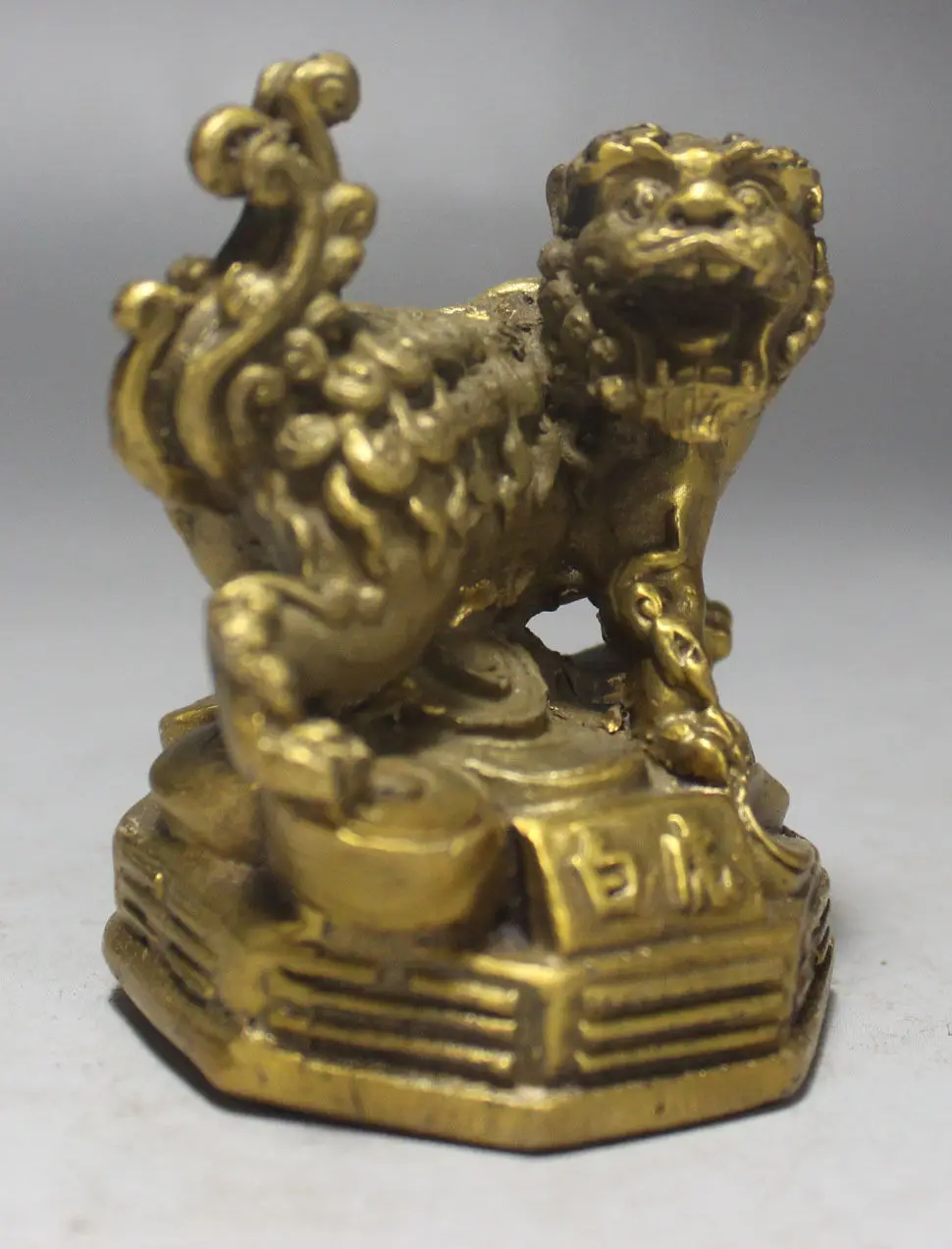 10 Old Chinese Bronze Fengshui 12 Zodiac Year Tiger Statue Sculpture