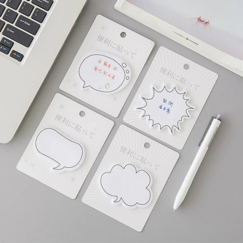 

1 Pcs Dialog Box Series Memo Pad Paper Notes Sticky Note Notepad Stationery Papeleria Office School Supplies Kids Gift