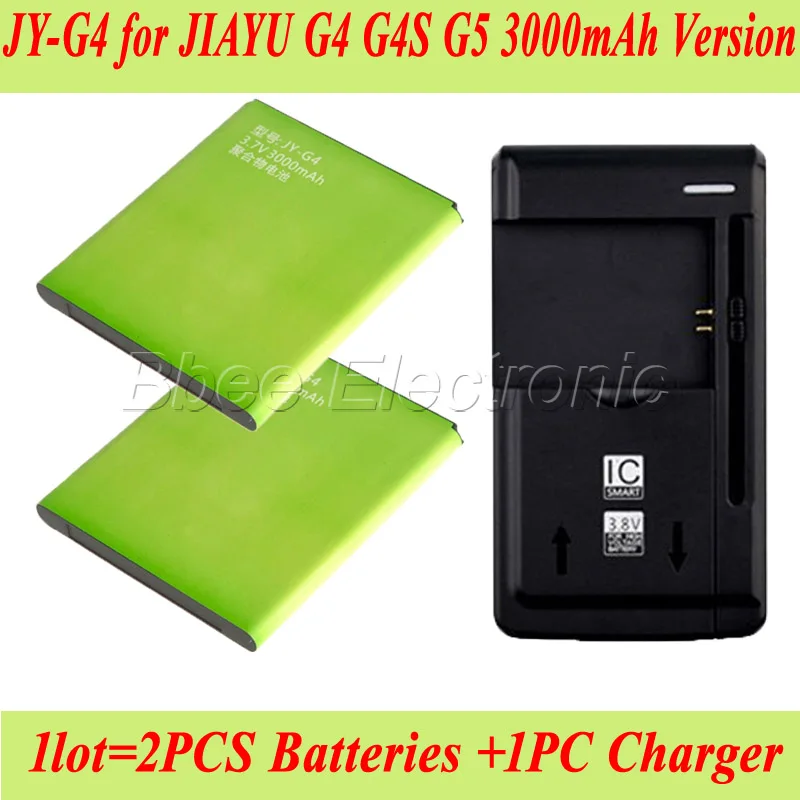 imágenes para 1 lot = 1 unid universal del cargador del muelle + 2 unids 3000 mah versión jy-g5 batería para jiayu g4 jy-g4 g5 g4s batería batería accu akku pil imágenes para 1 lot = 1 unid universal del cargador del muelle + 2 unids 3000 mah versión jy-g5 batería para jiayu g4 jy-g4 g5 g4s batería batería accu akku pil