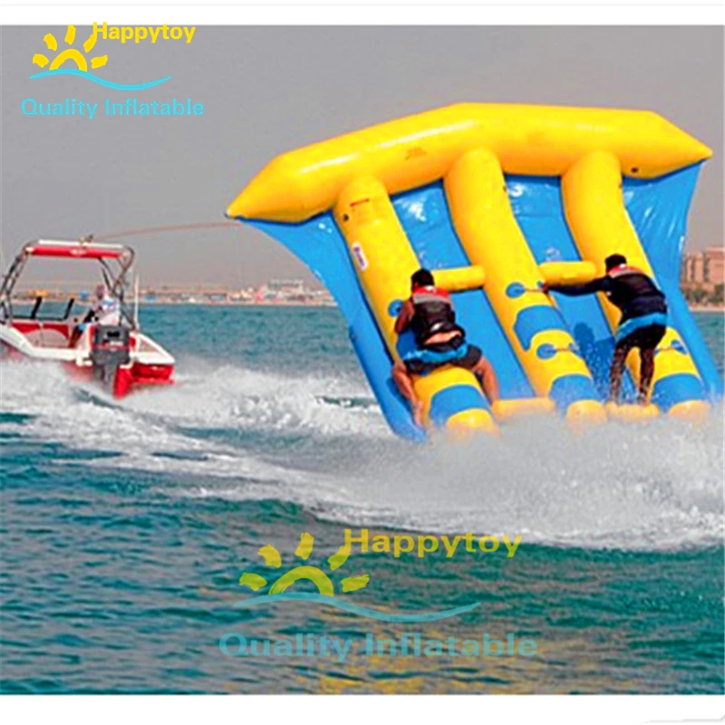 

Best price inflatable flying fish boat as inflatable water sports game