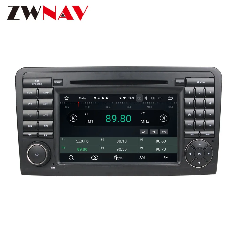 Clearance Android 8 Car DVD Player GPS navigation For Mercedes Benz ML CLASS W164 2005-2012 head unit multimedia player tape 3