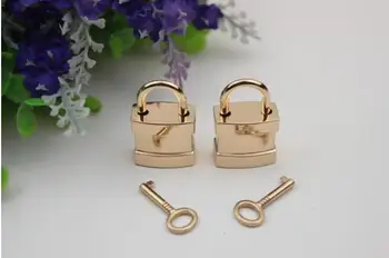 

6pcs/lot Luggage hardware accessories lock accessories hang act the role ofing pale golden decorate the padlock the trumpet