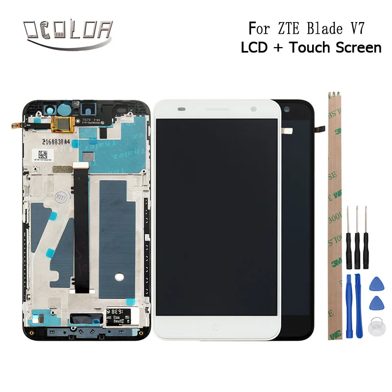 Ocolor для zte лезвие V7 ЖК дисплей + Сенсорный экран Экран планшета Ассамблеи Замена