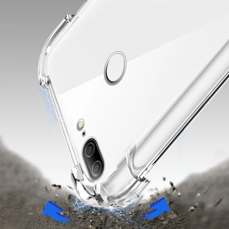 YUETUO ударопрочный прозрачный ТПУ чехол для телефона huawei honor 9 lite силиконовые