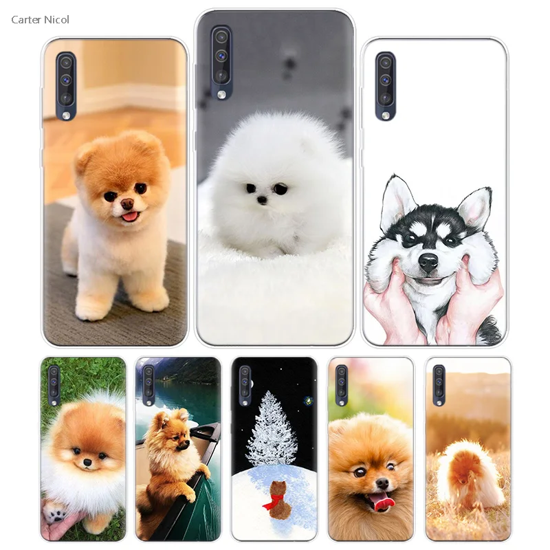 

Transpatrent Silicone Case for Samsung Galaxy A50 A70 A30 M30 M20 A10 A20 A40 M20 Cover Phone Pomeranian Pom