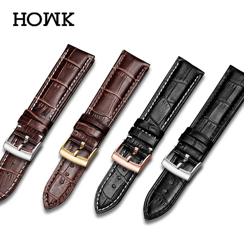 Ремешок кожаный для часов Tissot 24 мм 22 20 мм|watch strap|watchband blackleather watchband |