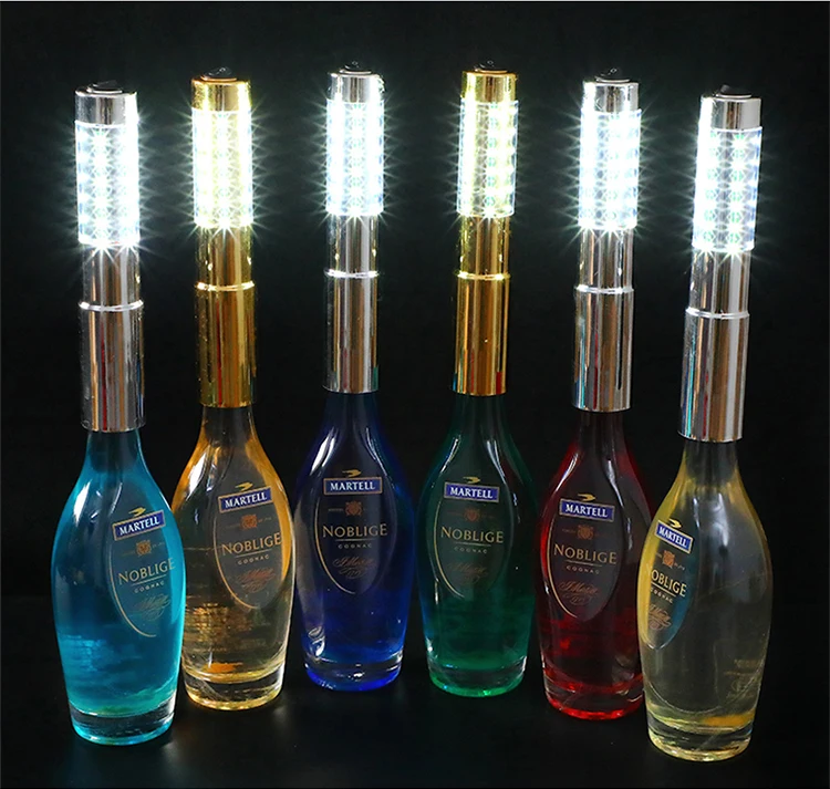 

Colorful LED light Flash Cold Fireworks Sticks bigger Glowing Strobe Fade Smooth Stick Champagne Wine Stoppers Bars Supplier
