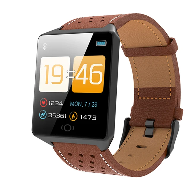 Drop Shipping Square Mirror Face IP67 Smart Watch Men Women LED Watches