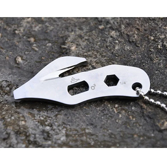 

EDC Outdoor Gear Tools Multi-functional Rope-cutter Bottle-opener Key Chain FC