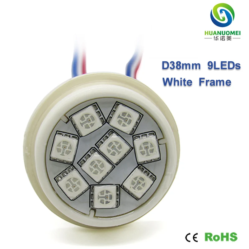 

38mm 9leds UCS1903 led pixel light 5050 smd rgb module 12v digital modules bulb lamp addressable full color waterproof lighting