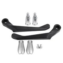 1 пара тормозных рычагов Сцепления Мотоцикла Защитите предохранитель случайного контакта руль 22 мм Серебристый антикоррозийный и водонепроницаемый универсальный