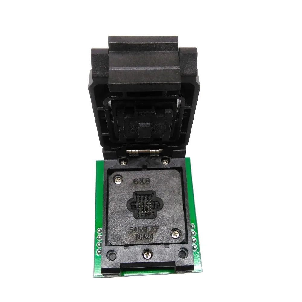 BGA24 К DIP8 IC гнездо адаптера для 8x6 мм ширина корпуса BGA чипы SMT/SMD тестовая